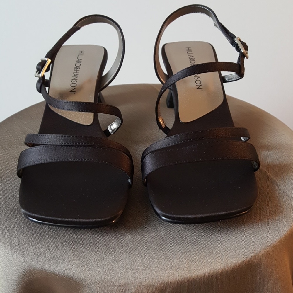 Hillard & Hanson Black Dress Heels - NWOT